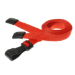Digital ID 10mm Recycled Plain Red Lanyards with Plastic J Clip (Pack of 100)