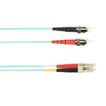 Black Box FOCMP10-004M-STLC-AQ InfiniBand/fibre optic cable 4 m ST LC OFNP OM3 Aqua-kleur