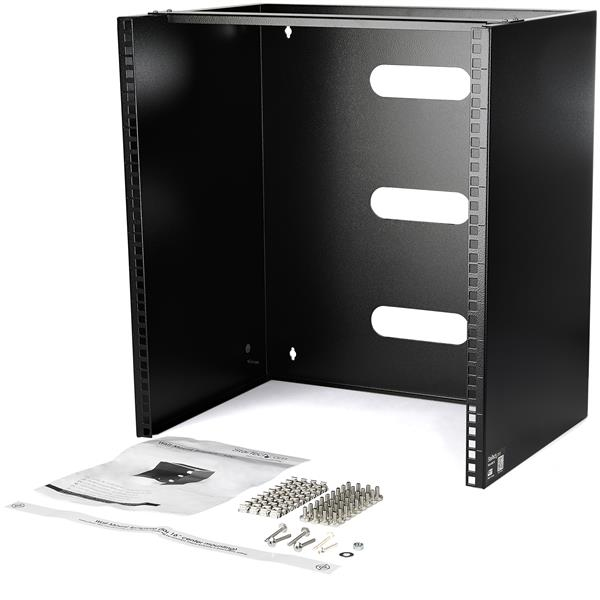 StarTech.com Wall-Mount Bracket for Shallow Rack-Mount Equipment - Solid Steel - 12U
