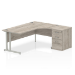 Dynamic Impulse Cantilever Right Crescent Desk Workstation