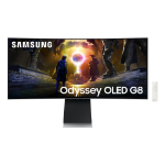 Samsung G85SD computer monitor 86.4 cm (34") 3440 x 1440 pixels UltraWide Quad HD OLED Silver