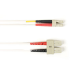 Black Box 15m SC-LC fibre optic cable OM1 Multicolour, White