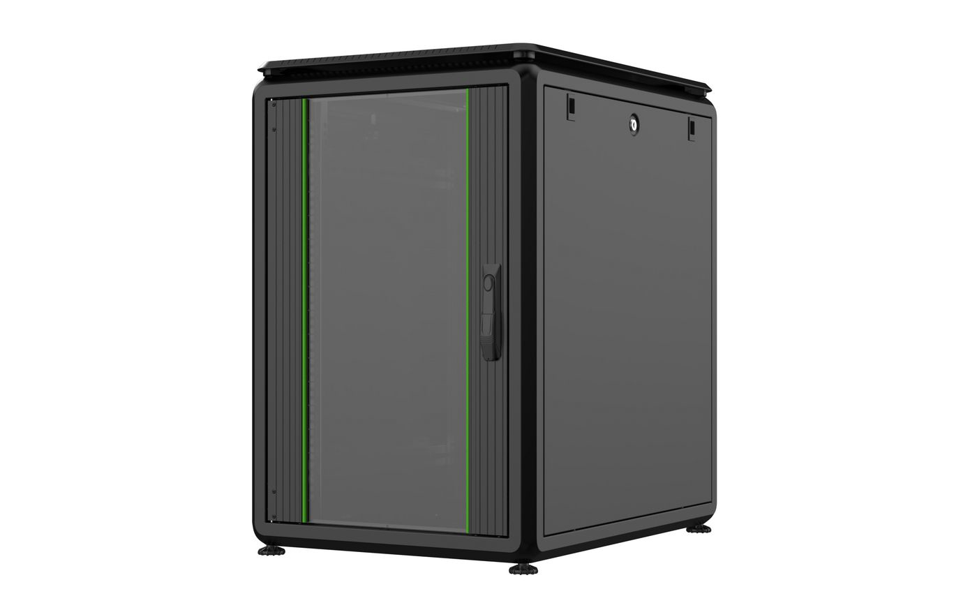 Lanview RDL16U68BL rack cabinet 16U Freestanding rack Black