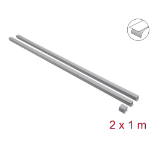 DeLOCK 22089 cable organizer Universal Cable duct Grey 2 pc(s)