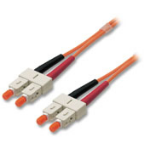 Lindy LWL Duplex SC/SC 50/125 2.0m fibre optic cable 2 m Orange