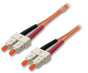 Image of Lindy LWL Duplex SC/SC 50/125 2.0m fibre optic cable 2 m Orange