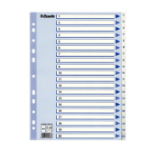 Esselte 100138 tab index Numeric tab index Polypropylene (PP) Blue, White