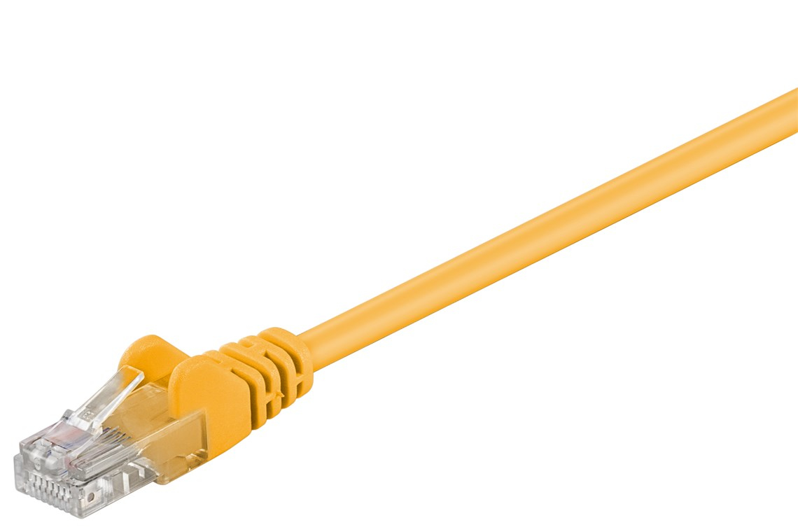 Goobay CAT 5e Patch Cable, U/UTP, yellow
