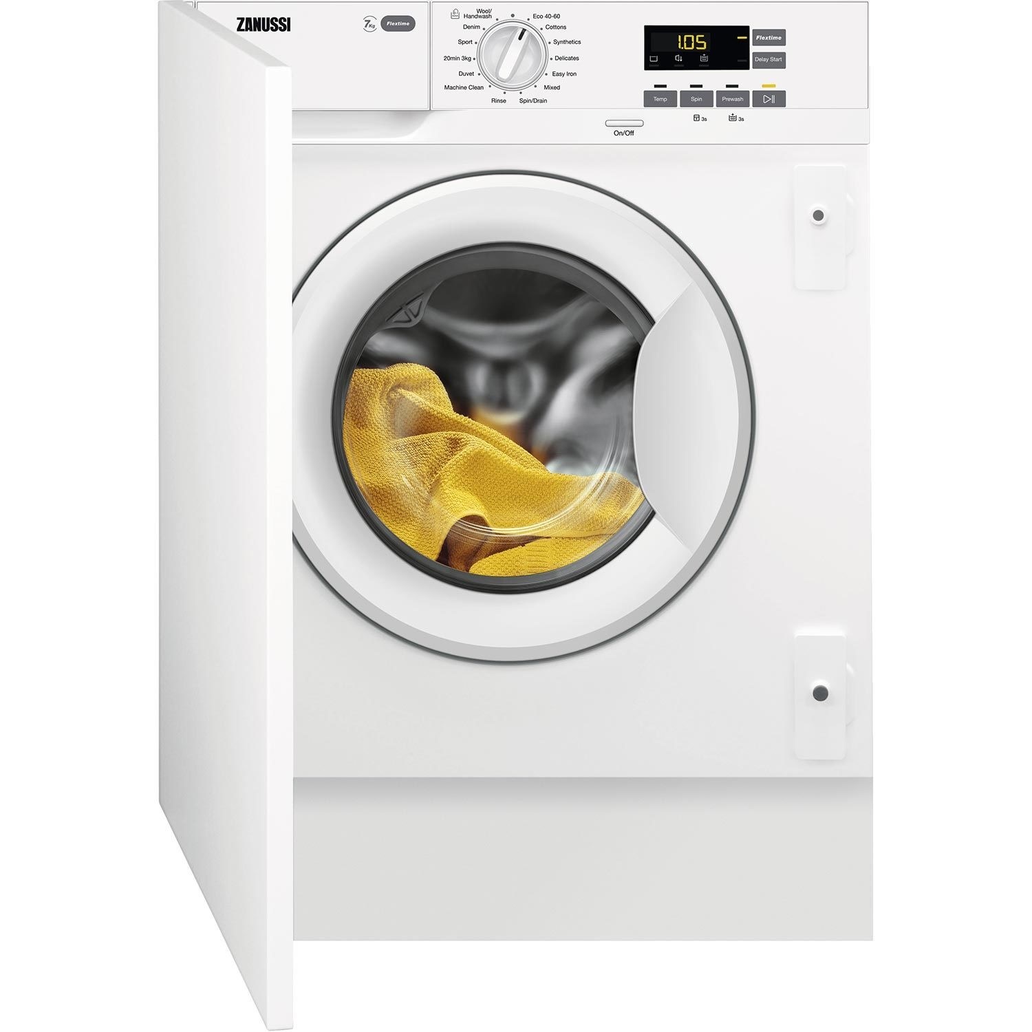 Photos - Other for Computer Zanussi Flextime 7kg 1400rpm Integrated Washing Machine ZW74PDBI 