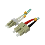 Synergy 21 S216756 fibre optic cable 1.5 m 2x LC 2x SC OM3 Aqua colour
