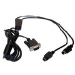Datalogic CAB-320 RS-232 Straight 25-Pin DTE signal cable Black