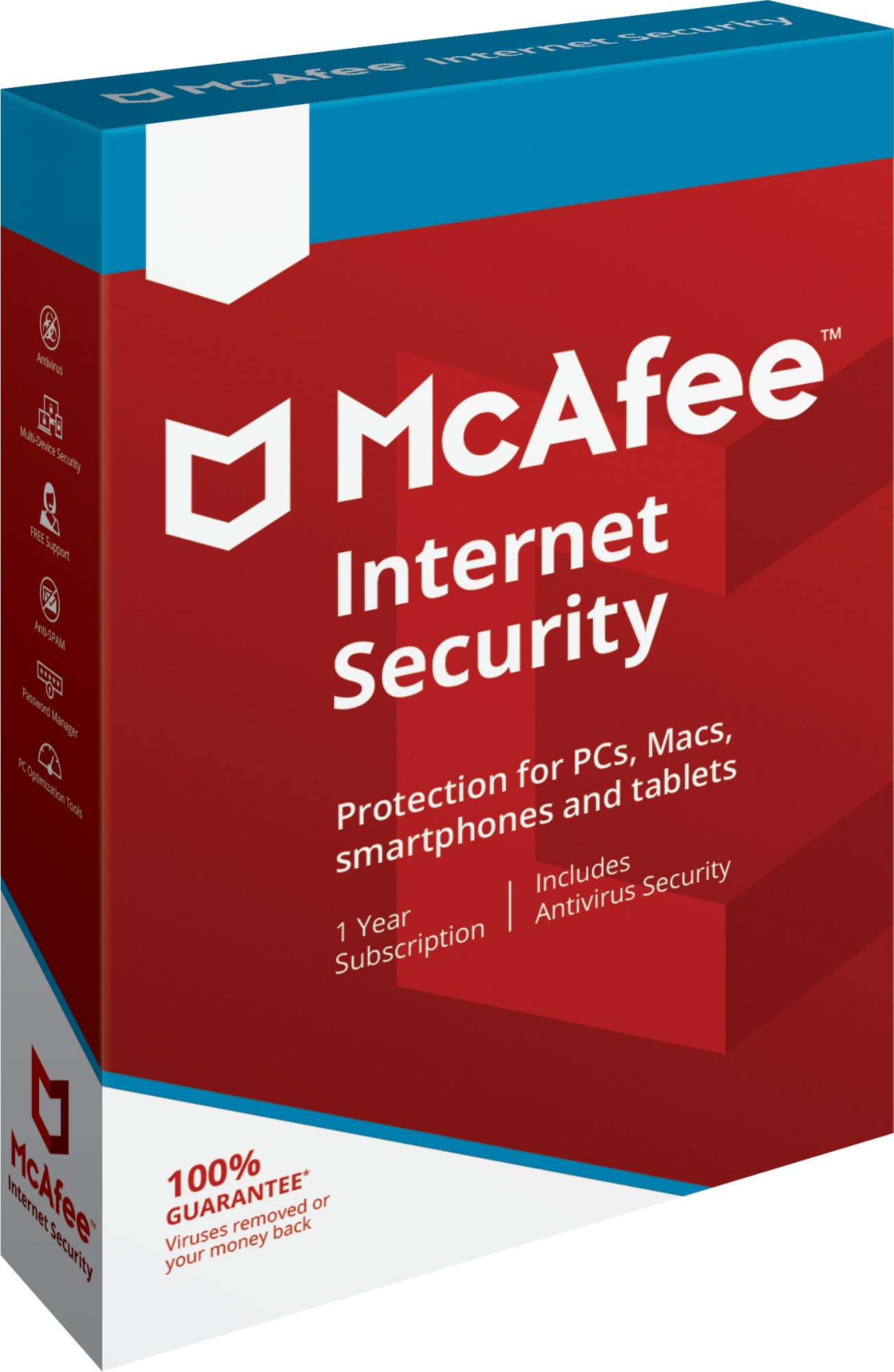 McAfee Internet Security 10 license(s) 1 year(s)