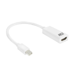 ACT AC7525 video cable adapter 0.15 m Mini DisplayPort HDMI Type A (Standard) White