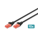Digitus DK-1617-050-BL-10 netwerkkabel Zwart 5 m Cat6 U/UTP (UTP)