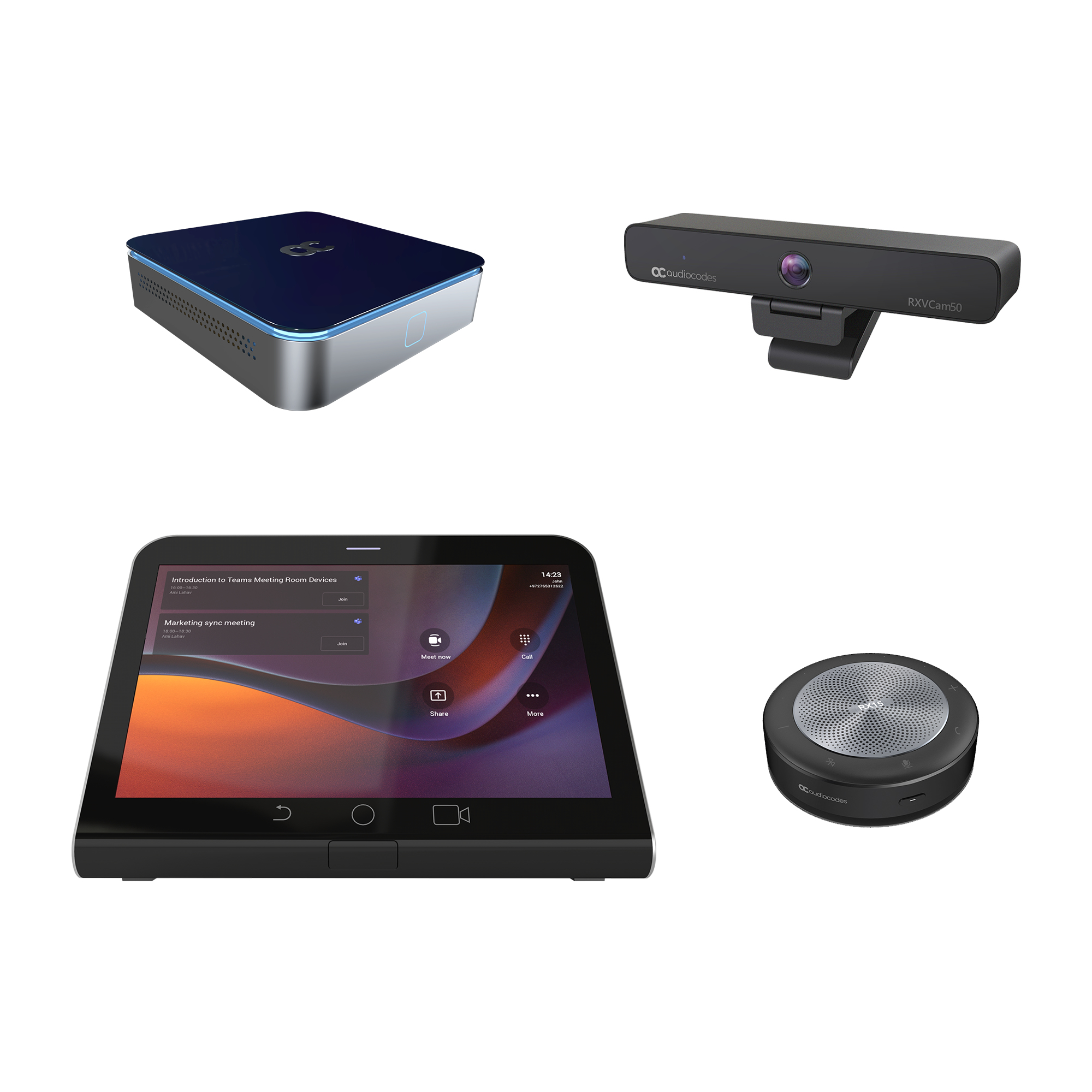 Image of AudioCodes RXV200 Compute Device for small to mid size meeting...