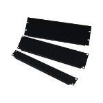 Videk 1U 19 inch Steel Blank Panel - Black