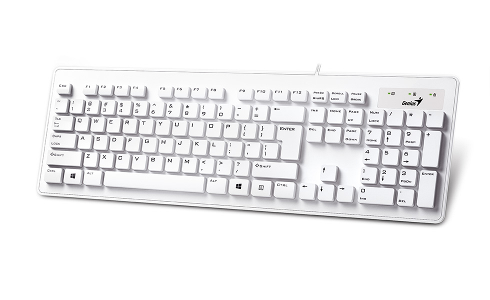 Image of Genius Computer Technology Slimstar 130 keyboard USB QWERTY...