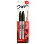 Sharpie 30162PP permanent marker Fine tip Black 2 pc(s)