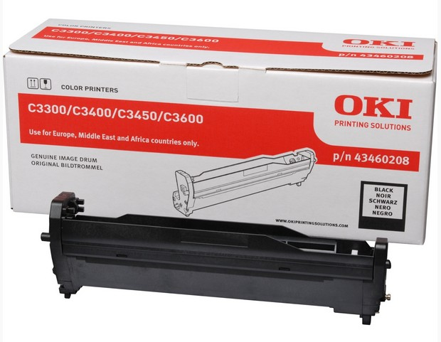 OKI 43460208/TYPE C9 Drum kit black, 15K pages for OKI C 3300/3400/3450/3600
