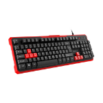 GENESIS RHOD 110 keyboard Gaming USB QWERTY US International Black, Red