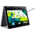 Acer TravelMate Spin B3 B3 Spin 11 convertible laptop (TMB311RN-33) - Intel N100, 8GB RAM, 128GB SSD, 11.6" HD touchscreen, Windows 11