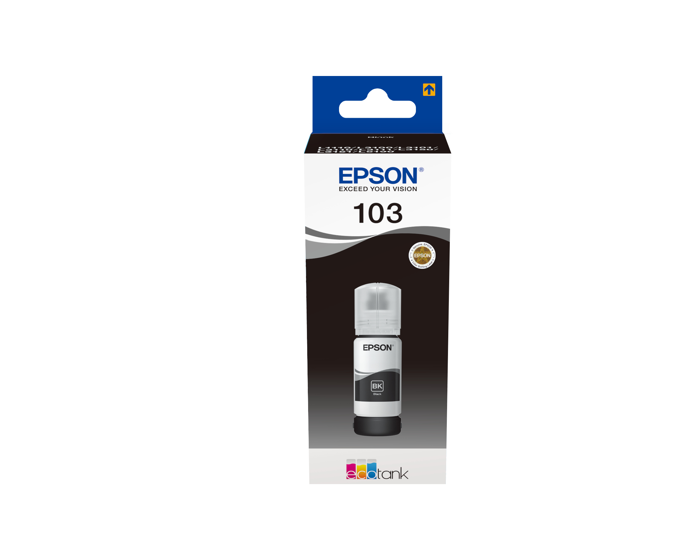 Image of Epson C13T00S14A/103 Ink bottle black, 4.5K pages 70ml for Epson L...