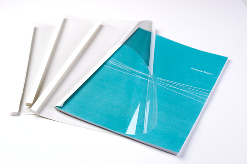 Image of Fellowes 5391401 binding cover A4 Plastic Transparent, White 100 pc(s)