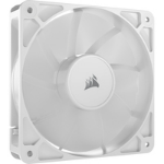 Corsair RS120 PWM 12cm Case Fan, Magnetic Dome Bearing, Daisy-Chain 4-Pin, 2100 RPM, AirGuide Tech, White