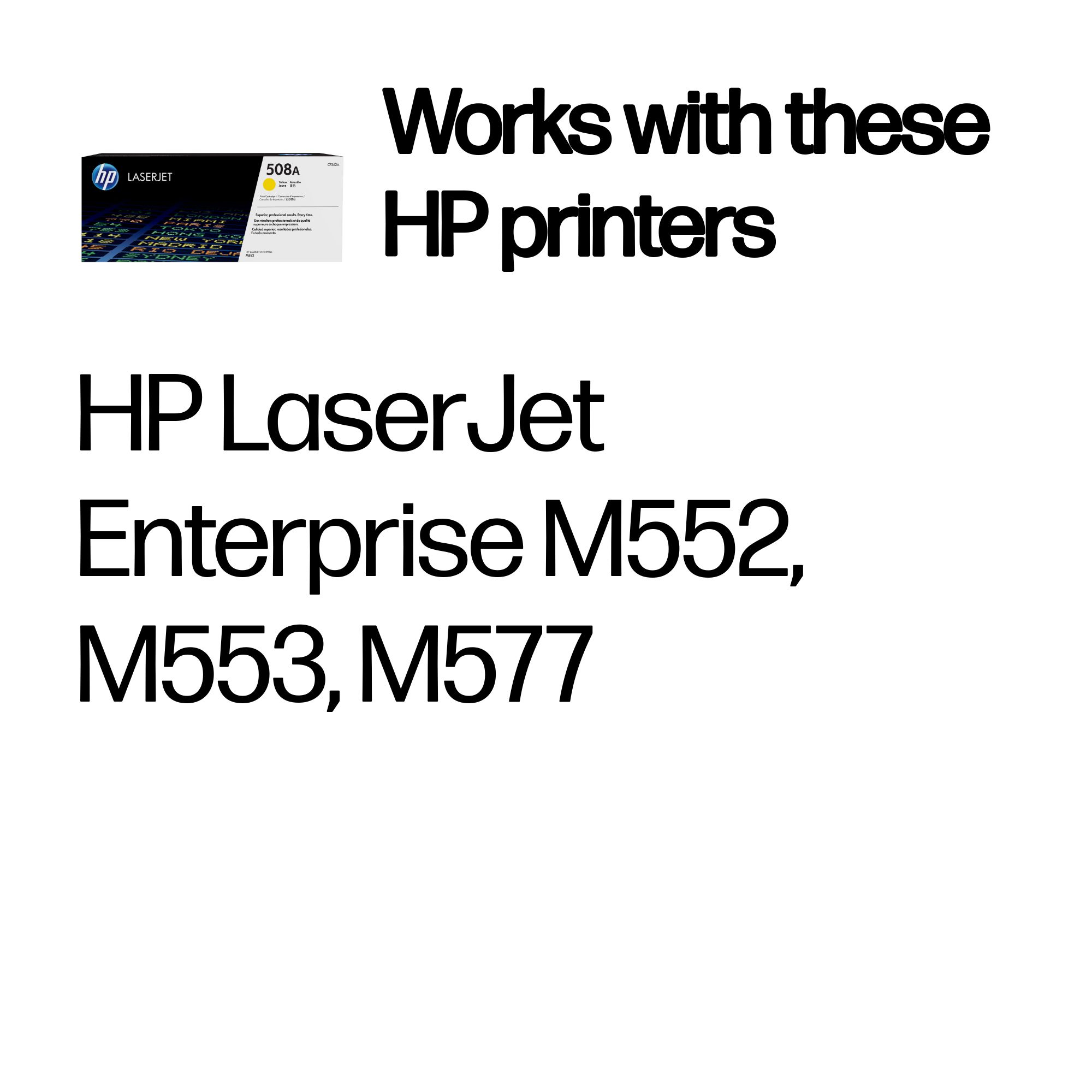 HP CF362A/508A Toner cartridge yellow, 5K pages ISO/IEC 19798 for HP CLJ M 552