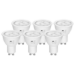 4lite GU10 Colour Selectable LED Bulb 6W White Non-Dimmable - Pack of 6