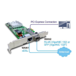 Draytek Vigor132F VDSL2/ADSL2+ PCI Express NIC with Security Firewall and SFP secondary WAN port
