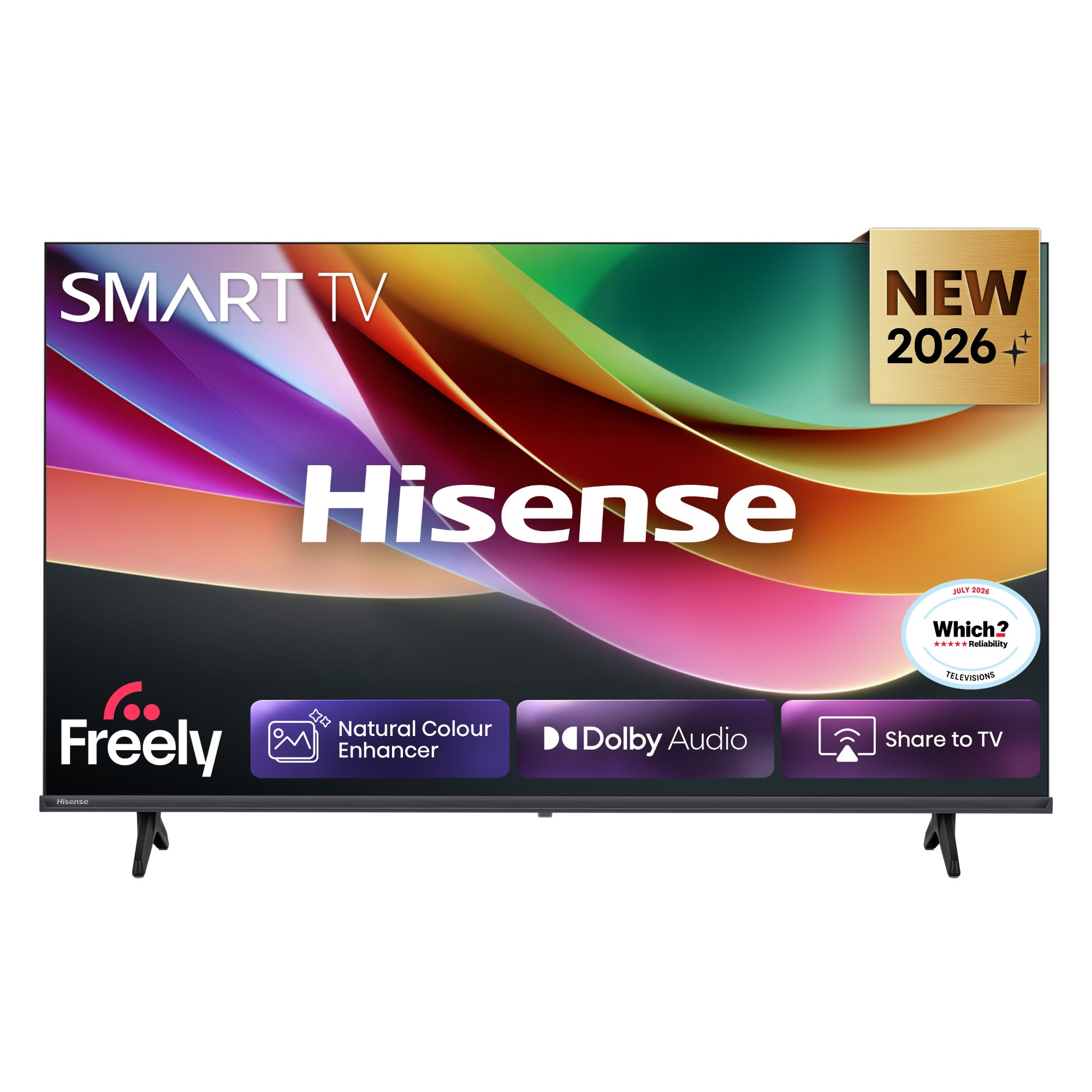 Hisense Black 40A4stuk Tv 101.6 Cm (40") Hd Smart Tv Wi-Fi