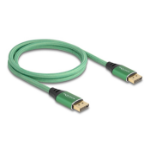 DeLOCK DisplayPort Cable 16K 60 Hz 1 m green metal