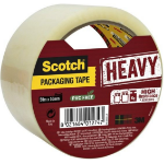 3M Scotch® Secure Seal Packaging Tape, Transparent, 50 mm x 50 m, 1 Roll/Pack