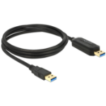 DeLOCK 1.5m, USB 3.0-A - USB 3.0-A USB cable USB 3.2 Gen 1 (3.1 Gen 1) USB A Black