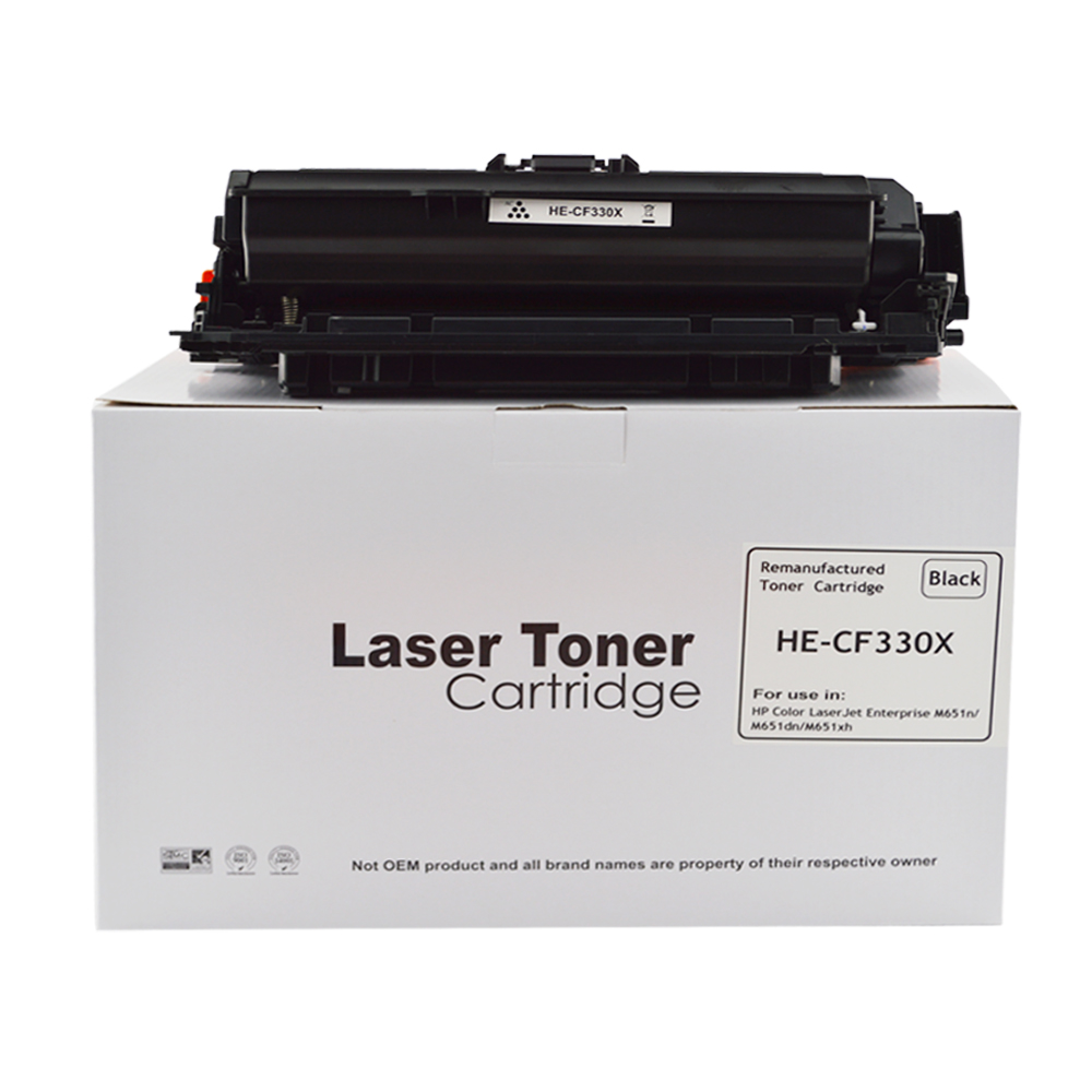 Image of CTS Wholesale Remanufactured HP M651 CF330X Hi Yield Black Toner also