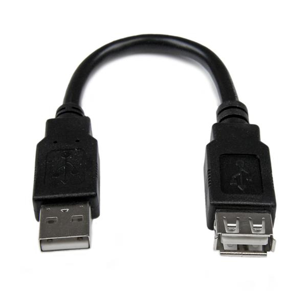Image of StarTech.com 6in USB 2.0 Extension Adapter Cable A to A - M/F