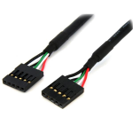 StarTech.com Cable Interno de 18 pulgadas al USB IDC de 5 pines del Cabezal de la Placa Base – H/H USB cable 180" (4.57 m) Black