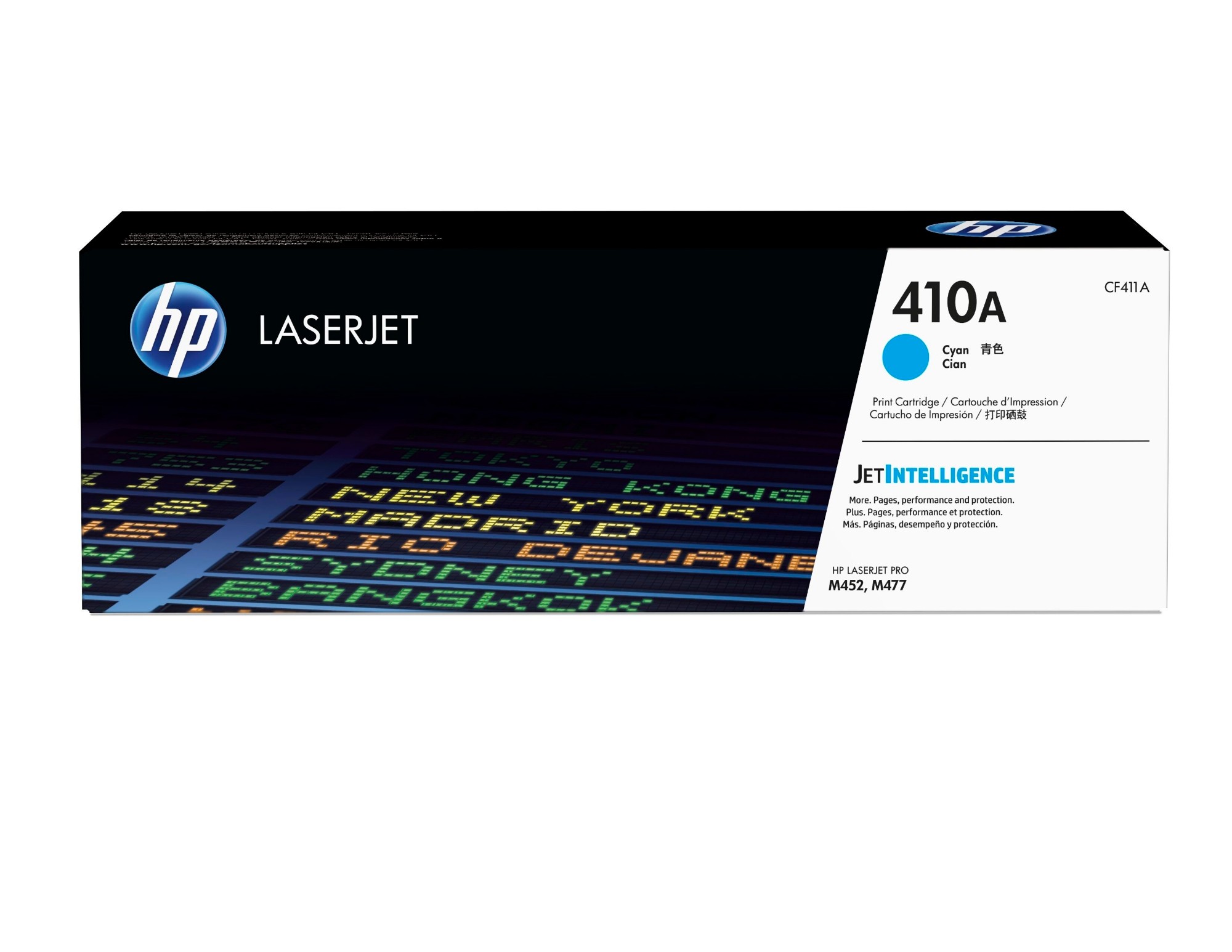 HP CF411A/410A Toner cartridge cyan, 2.3K pages ISO/IEC 19798 for HP Pro M 452 HP CF411A/410A Toner cartridge cyan, 2.3K pages ISO/IEC 19798 for HP Pro M 452