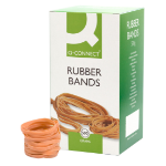 Q-CONNECT Rubber bands Natural – No. 63 (6.0x80mm) – Box 500g