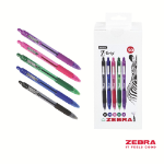 Zebra Z-Grip Smooth Retractable Ballpoint Pen Assorted Ink Box of 50