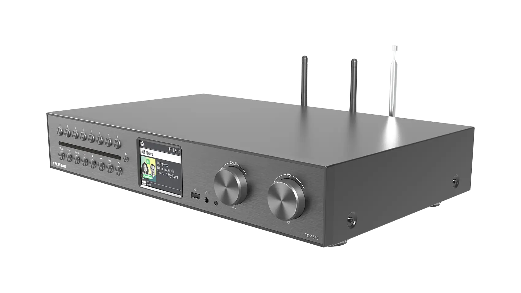 Telestar 5700550 radio Internet Digital Black, Metallic