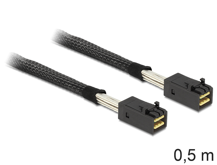 Image of DeLOCK 0.5m, Mini SAS HD x 4 SFF 8643 Black