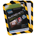 Brady 322506 magnetic frame A4 Black, Yellow