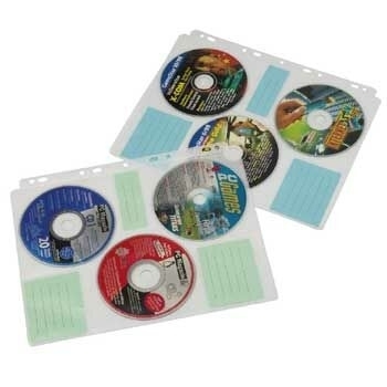 Image of Hama CD-ROM Index Sleeves 60 discs Transparent