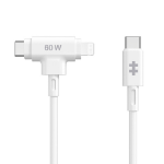 Targus HyperJuice - Lightning cable - 24 pin USB-C male to Lightning, 24 pin USB-C male - 1.5 m - white