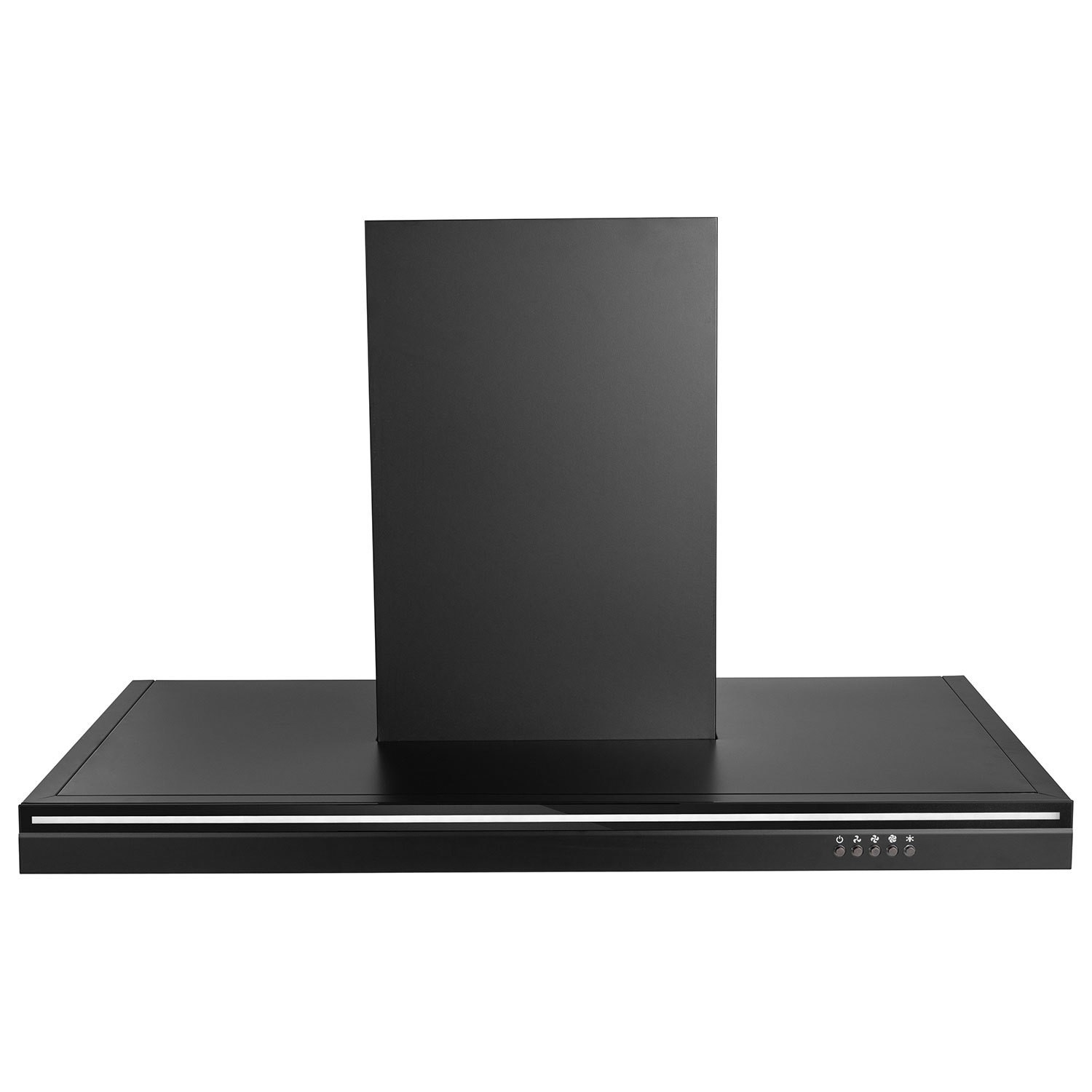 electriQ 90cm Slimline Chimney Hood - Black