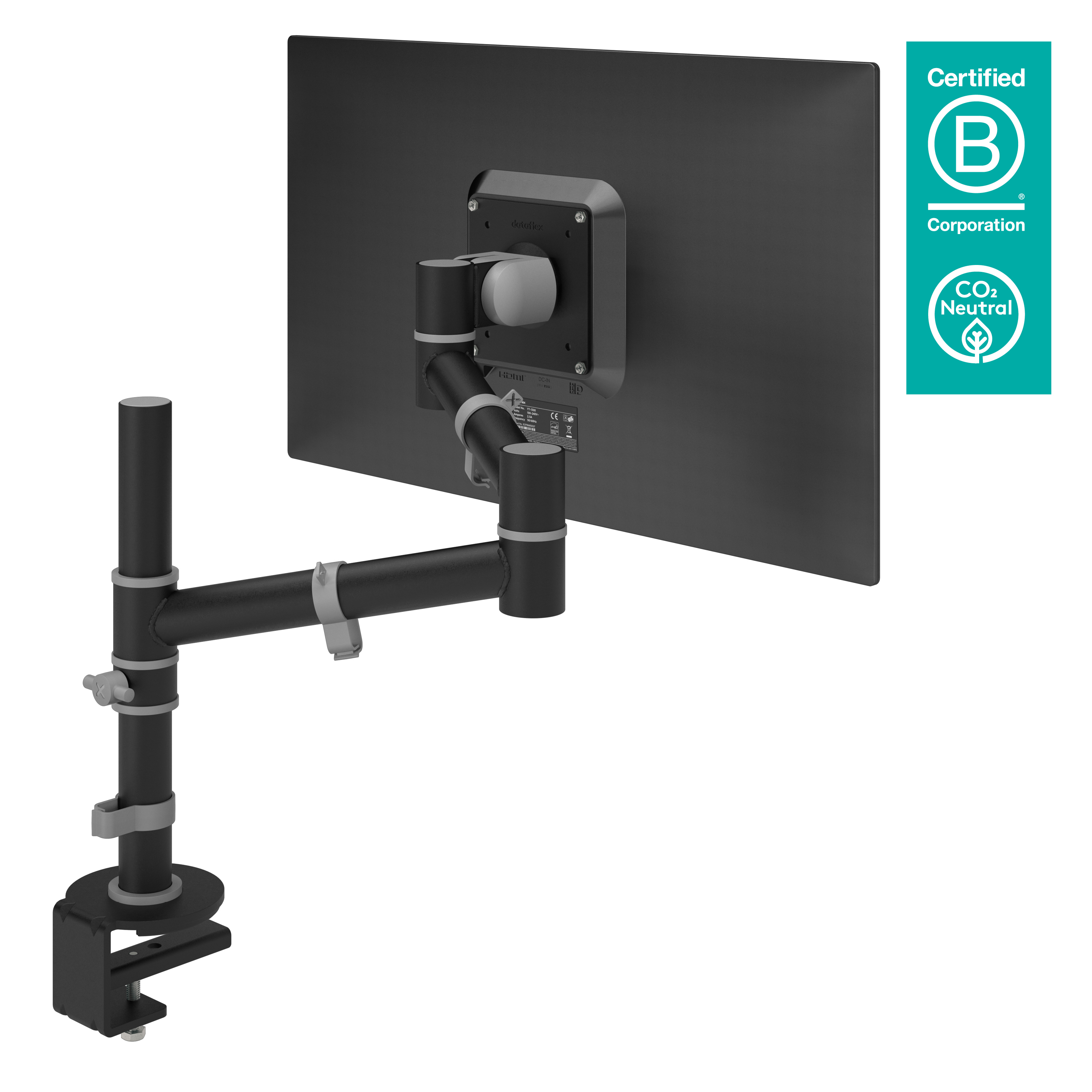 Image of Dataflex Viewgo monitor arm - desk 123