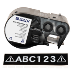 Brady M4C-1000-595-BK-WT printer label Black, White Self-adhesive printer label