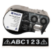 Brady M4C-1000-595-BK-WT printer label Black, White Self-adhesive printer label